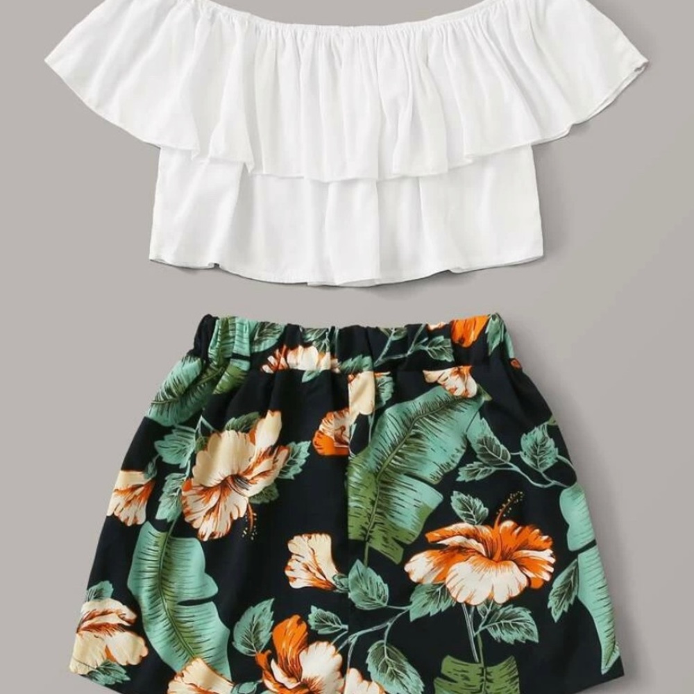 Romwe cropped set